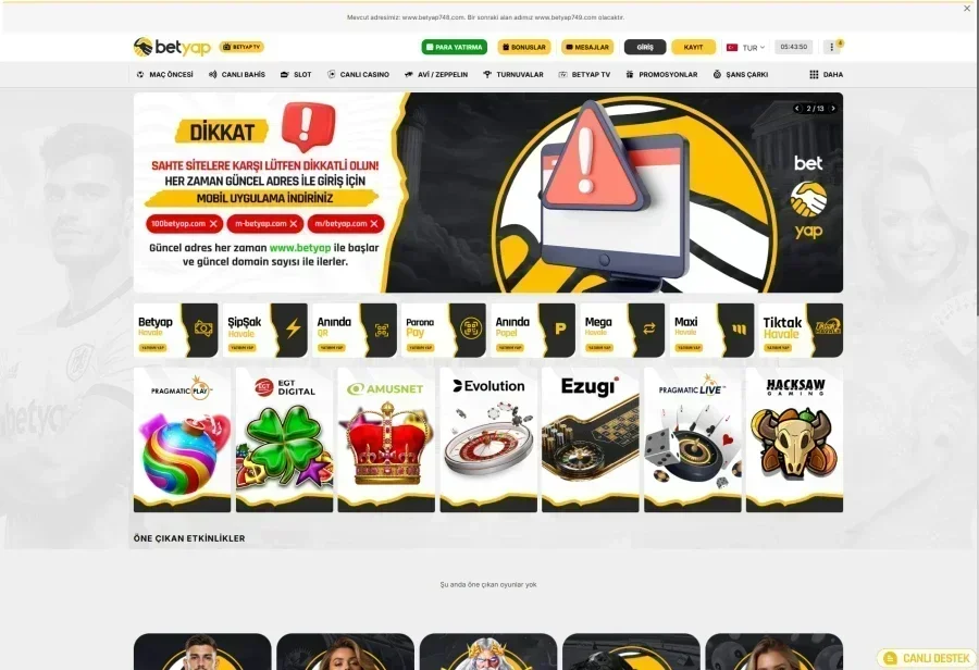Betyap ekran görüntüsü
